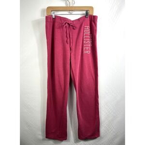 Hollister SO CAL Y2K Pink Bootcut Drawstring Sweatpants Sz XL Lounge